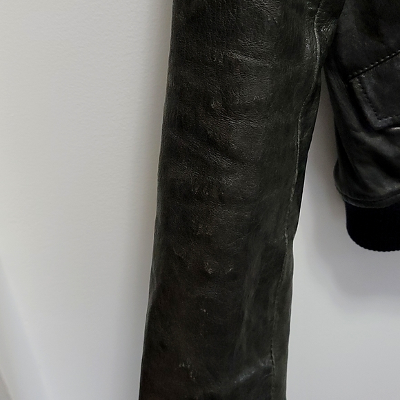 Theory leather jacket,  size small, black - Picture 6 of 9